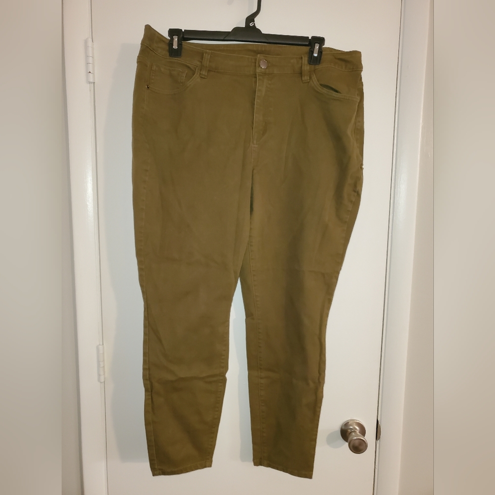 Olive green Lane Bryant jeans